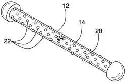 Dog teething device patent drawing